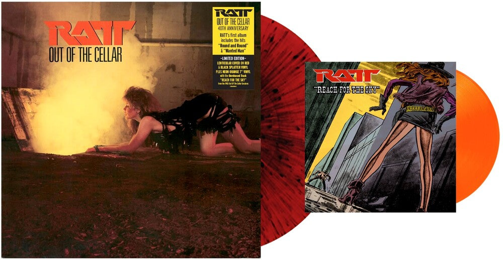 Ratt - Out Of The Cellar (40th Anniversary) [Red/Black Splatter LP/Neon Orange 7inch Single] [New Vinyl]