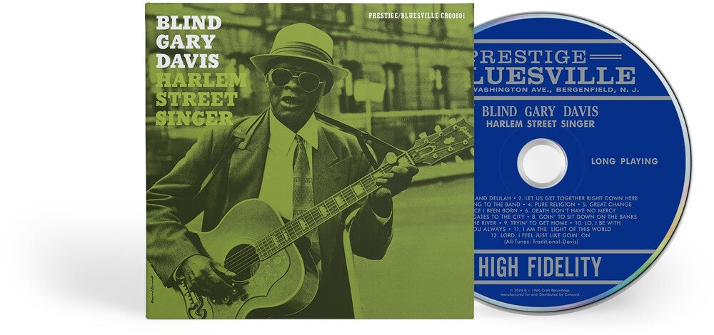 Reverend Gary Davis - Harlem Street Singer (Bluesville Acoustic Sounds Series) -  [CD]