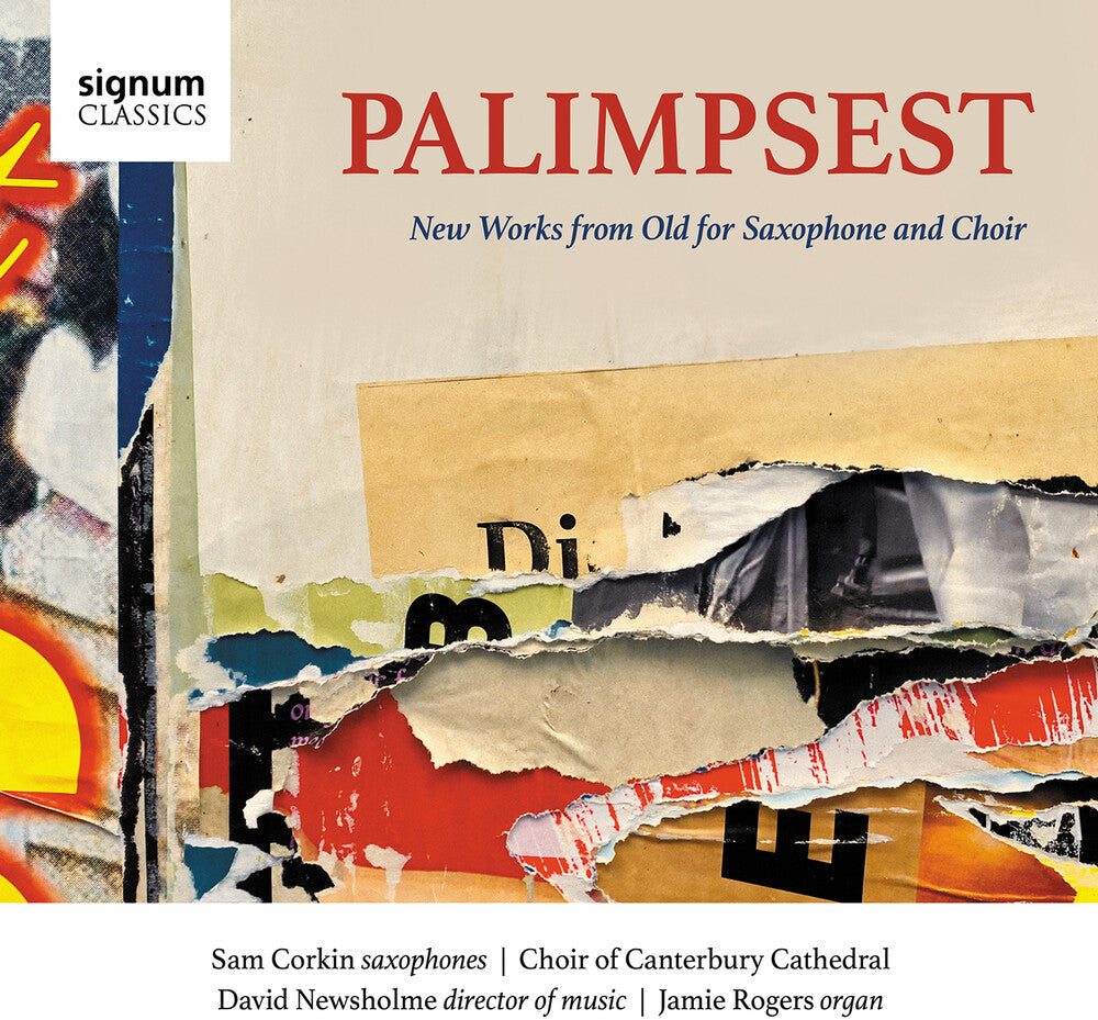 Allain / Clements / Choir Of Canterbury Cathedral - Palimpsest - New Works From Old For Saxophone Music CD