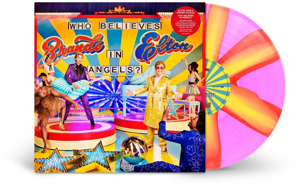 Elton John & Brandi Carlile - Who Believes in Angels? [Indie Exclusive Pink Spiral Vinyl] [New Vinyl]