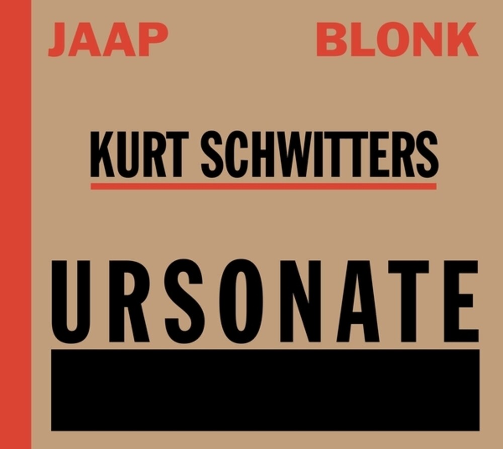 Jaap Blonk - Ursonate [CD] [New CD]