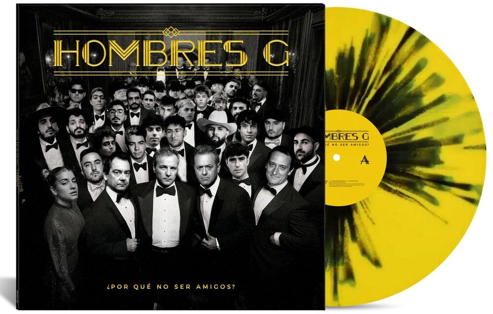Hombres G - Por Que No Ser Amigos - Yellow & Black Splatter [LP] [New Vinyl]