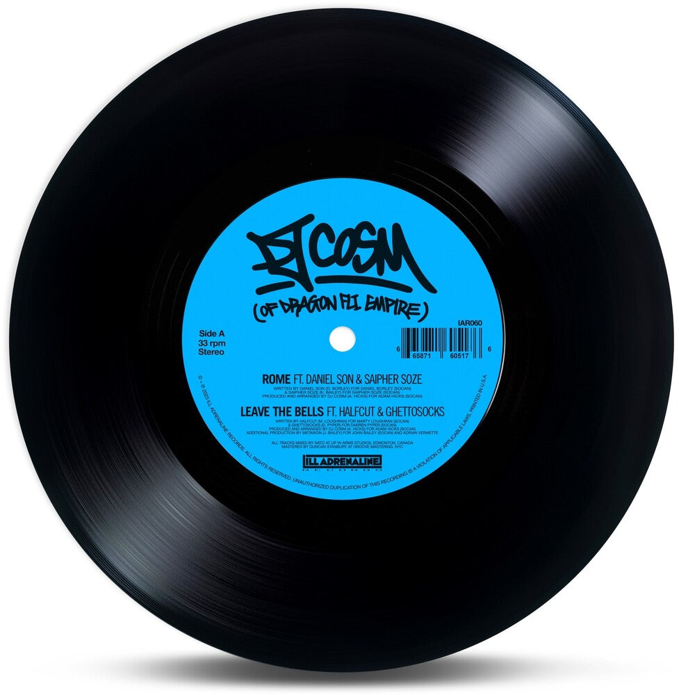 DJ Cosm - Rome / Leave the Bells / All or Nothing [7" Vinyl] [New Vinyl]