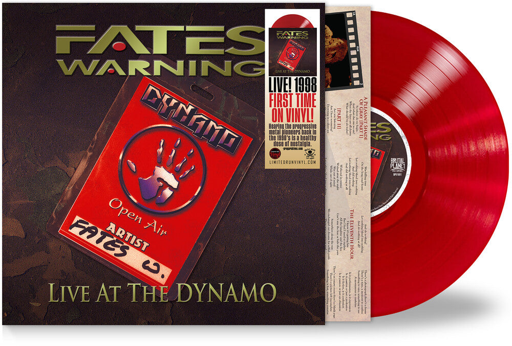 Fates Warning - Live At The Dynamo - Crimson Red [Colored Vinyl] [Limited Edition] [New Vinyl]