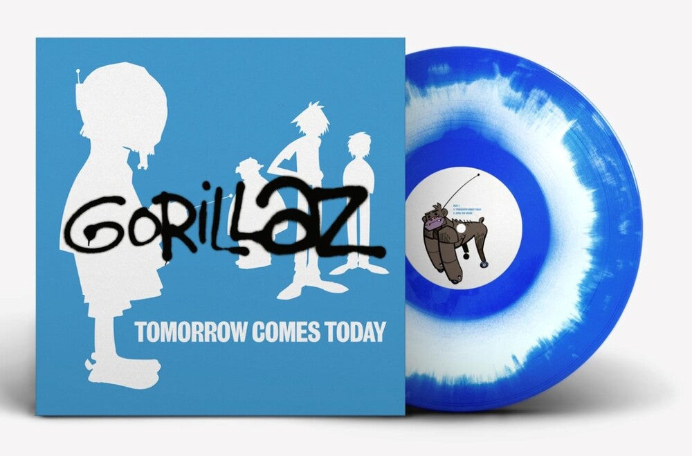 Gorillaz - Tomorrow Comes Today EP -  [white and blue color-in-color 12in vinyl / 4-track EP] [New Vinyl]