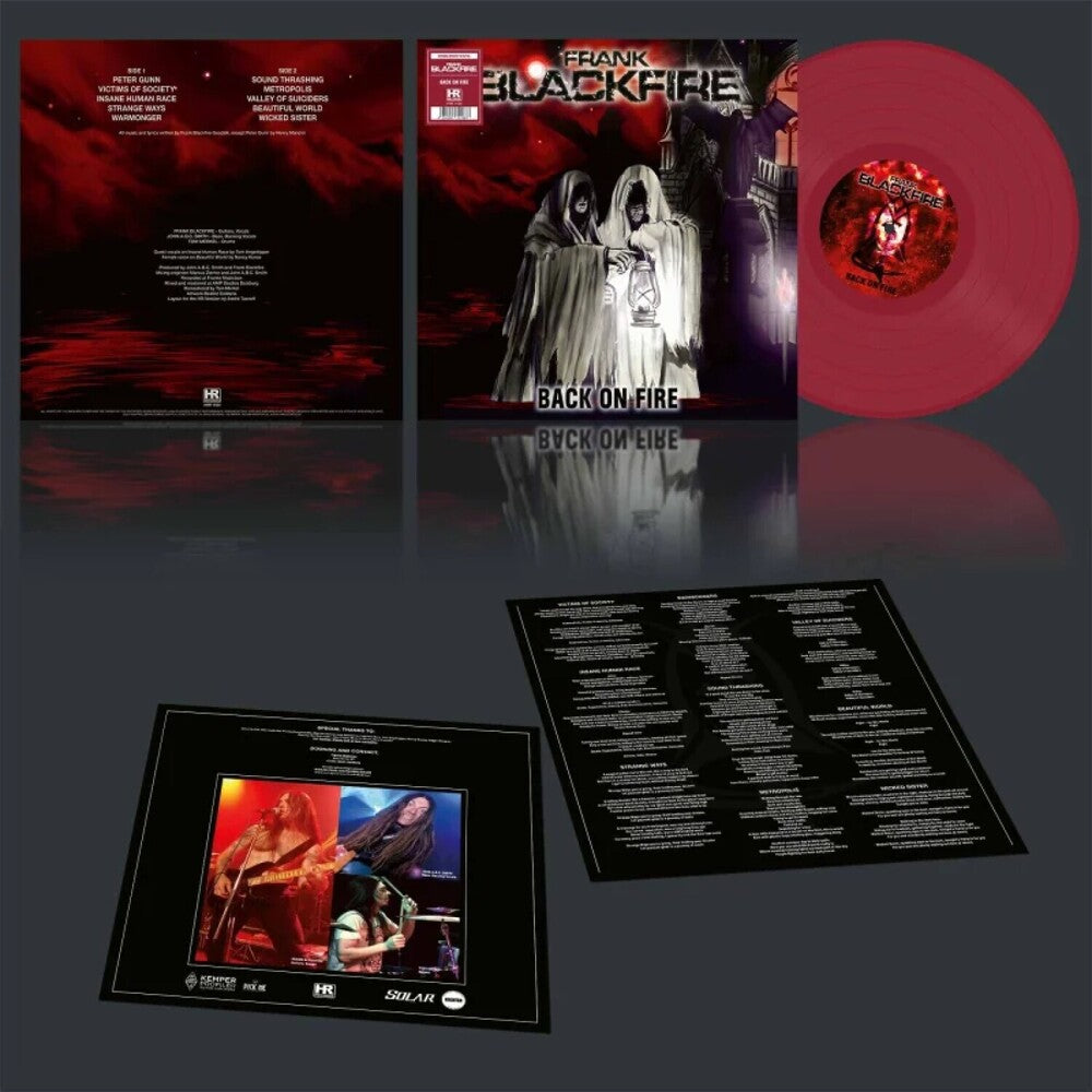 Frank Blackfire - Back On Fire [Colored Vinyl] (Red) [New Vinyl]