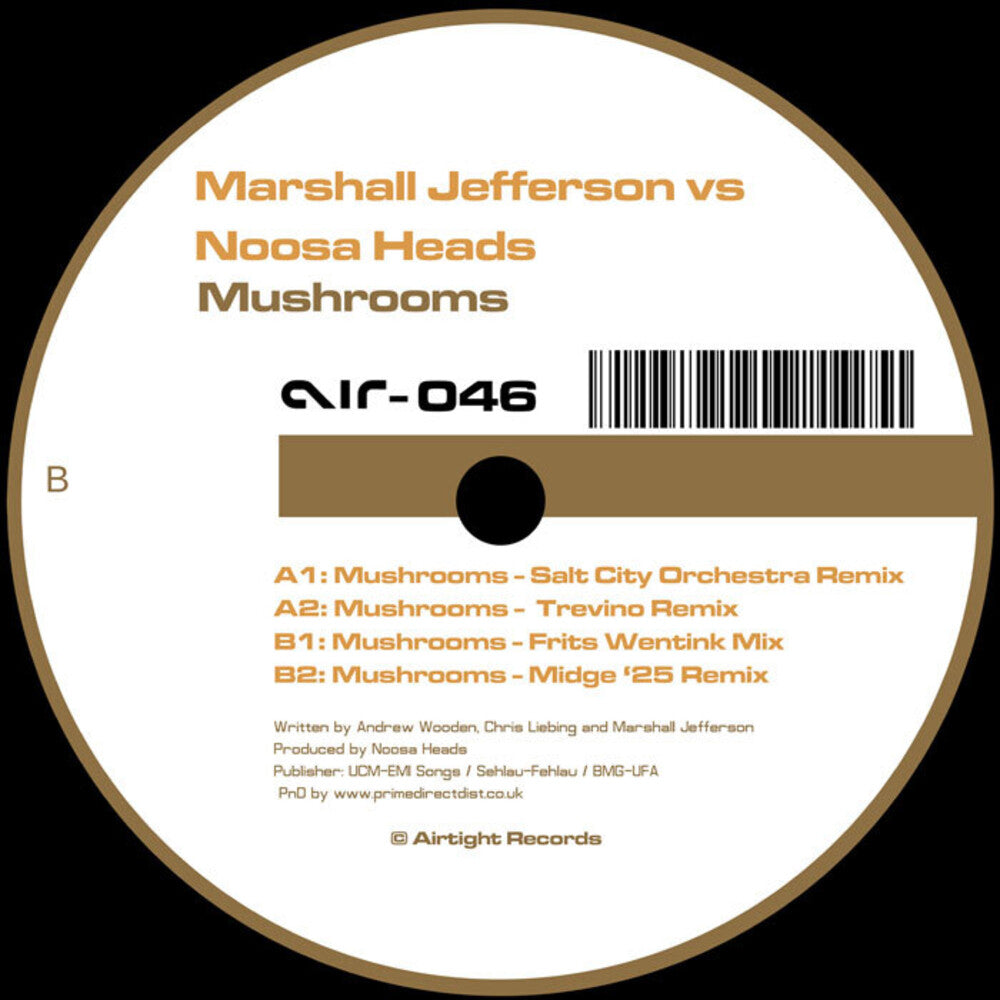 Marshall Jefferson  / Noosa Heads - Mushrooms (2025 Remixes) [12" Vinyl]