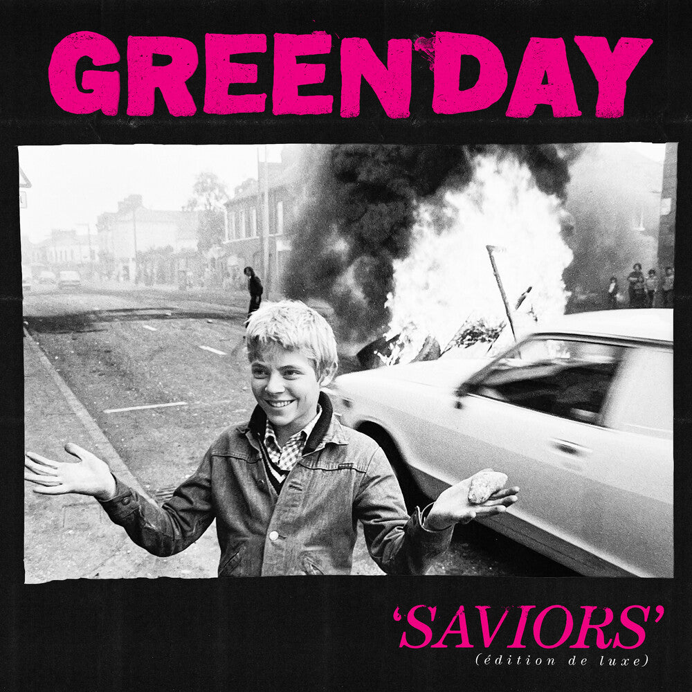 Green Day - Saviors - (Edition de luxe) [Hot Pink with White Splatter 2LP] Vinyl Record [New]
