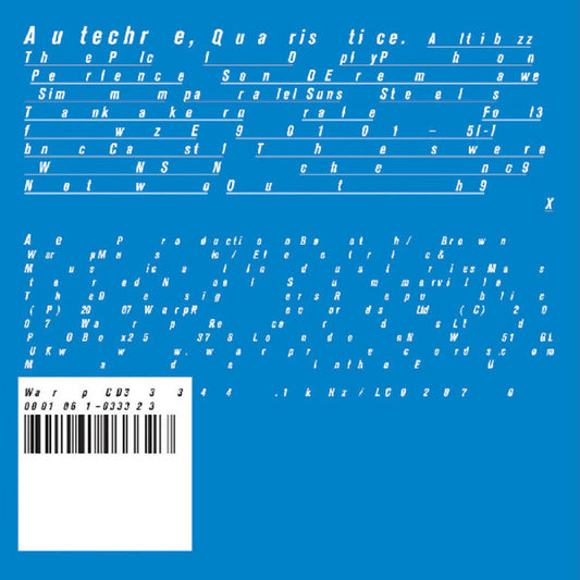 Autechre - Quaristice [LP] [New Vinyl]