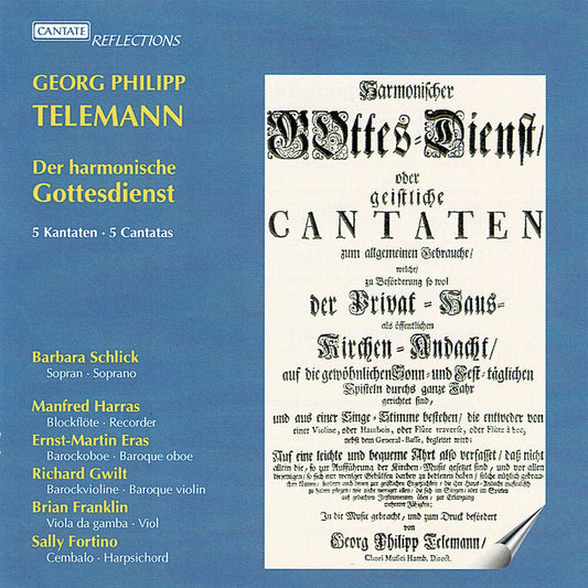 Barbara Schlick  / Harras,Manfred - Der Harmonische Gottesdienst - 5 Cantatas [CD] [New CD]