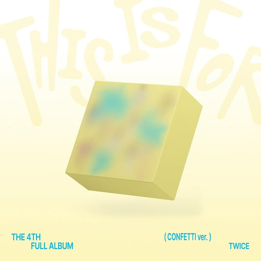 TWICE - This Is For [Confetti Ver.] (W/Book) (Key) (Post) [New CD]