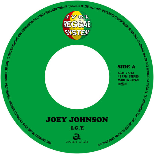 Joey Johnson - I.G.Y. / Right Here Waiting [7" Vinyl] [New Vinyl]