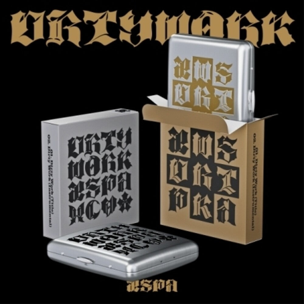Aespa - Dirty Work - Dirty Tin Case Version - w/Booklet, Folding Card, Sticker, Cubic Sticker, Photocard A + Photocard B [CD] [New CD]