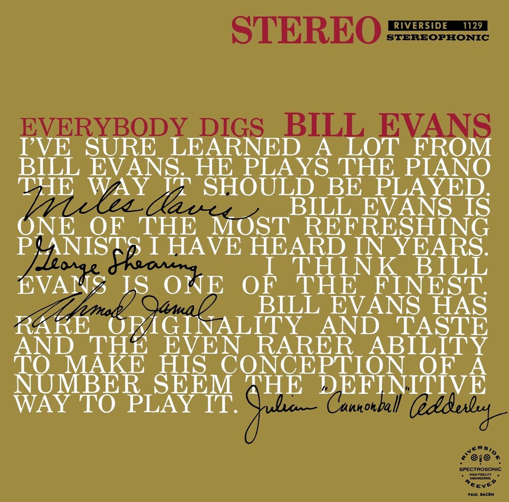 Evans, Bill - Everybody Digs Bill Evans - UHQCD [CD] [New CD]
