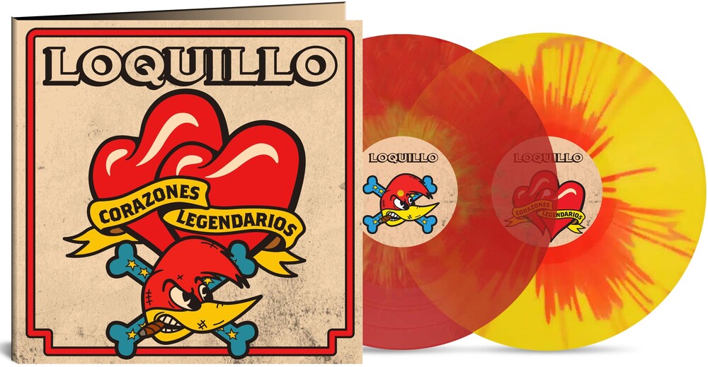 Loquillo - Corazones Legendarios - Red & Yellow Splatter [LP] [New Vinyl]