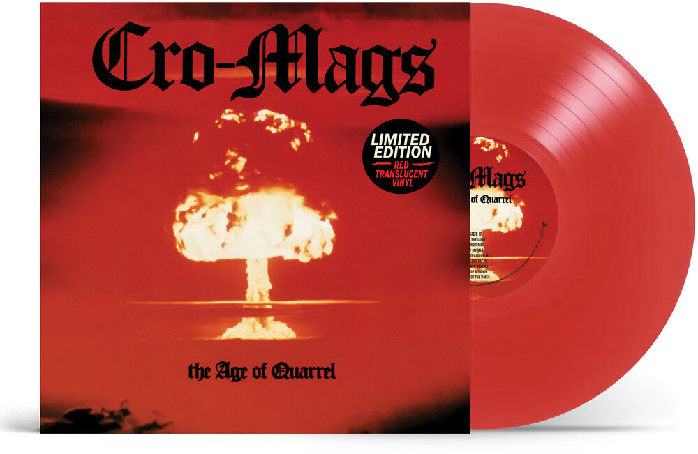 Cro-Mags - Age Of Quarrel [Clear Vinyl] (Red) [New Vinyl]