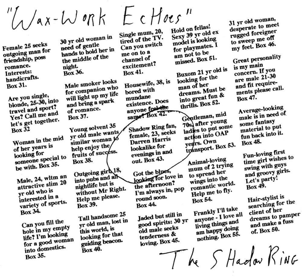 Shadow Ring - Wax-Work Echoes [LP] [New Vinyl]