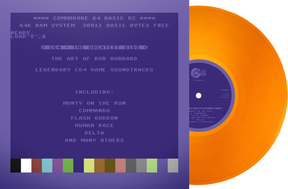 Rob Hubbard  (Colv) (Ltd) (Org) (Fra) - C64 Greatest Sids: Art Of Rob Hubbard - Orange [LP] Vinyl Record