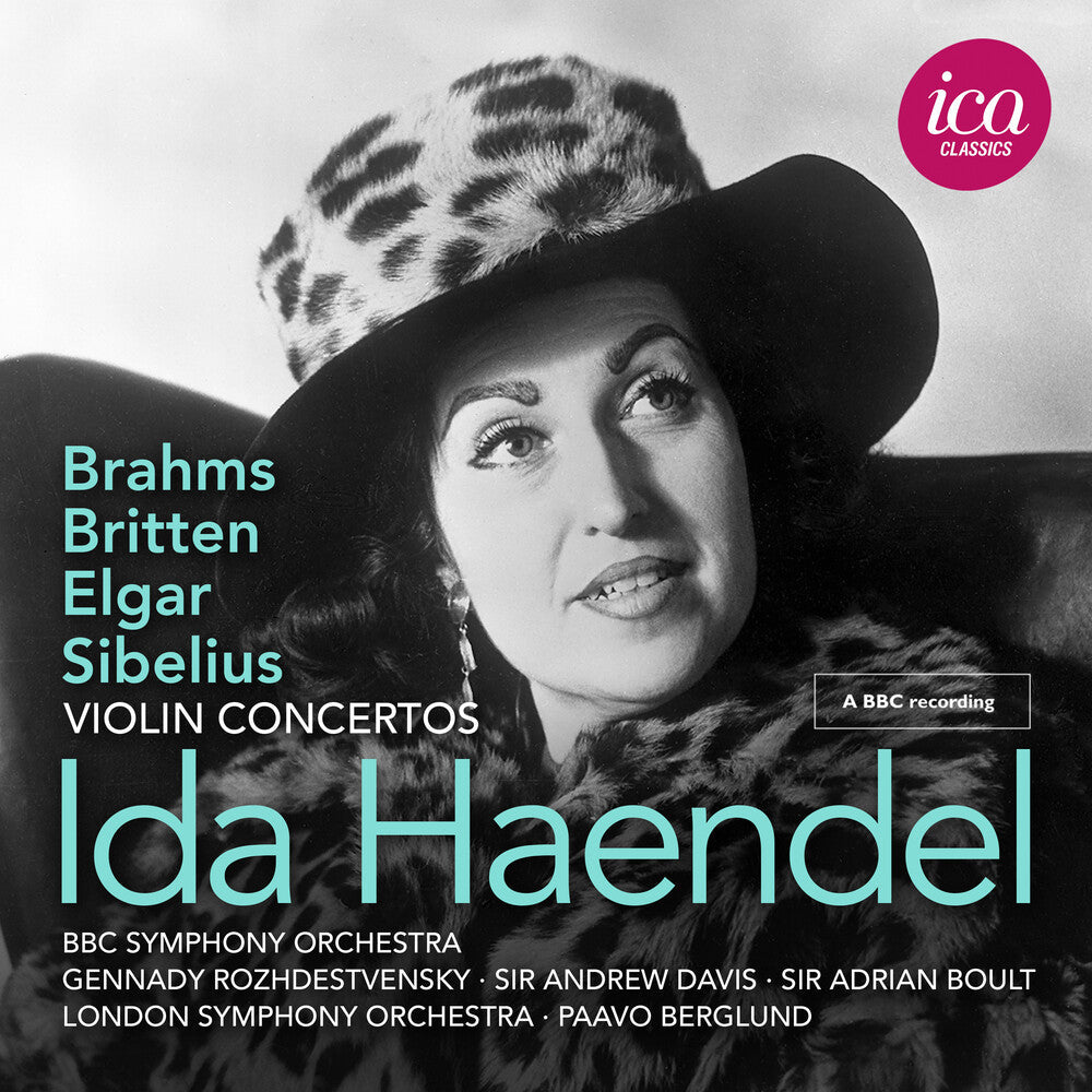 Ida Haendel - Britten Brahms Elgar & Sibelius: Vn Cons [CD] [New CD]