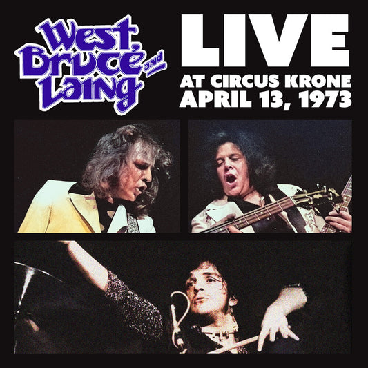 Bruce West  & Laing - Live at Circus Krone, Frankfurt, Germany - April 13, 1973 [Clear Frosted Glass] [New Vinyl]