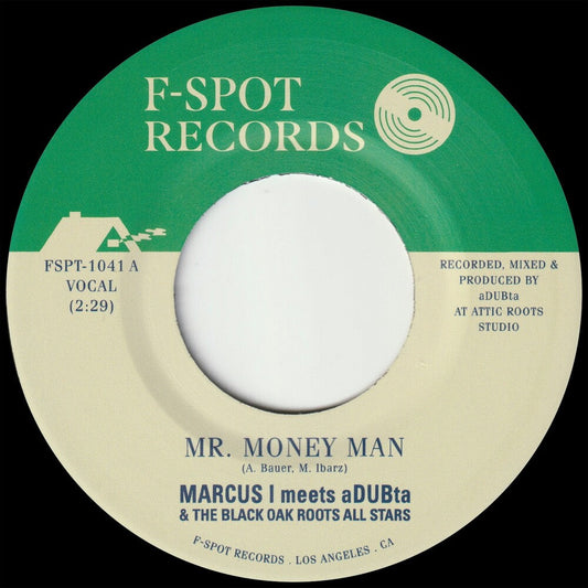 Marcus I Meets Adubta - Mr. Money Man b/w Version [7" Vinyl] [New Vinyl]