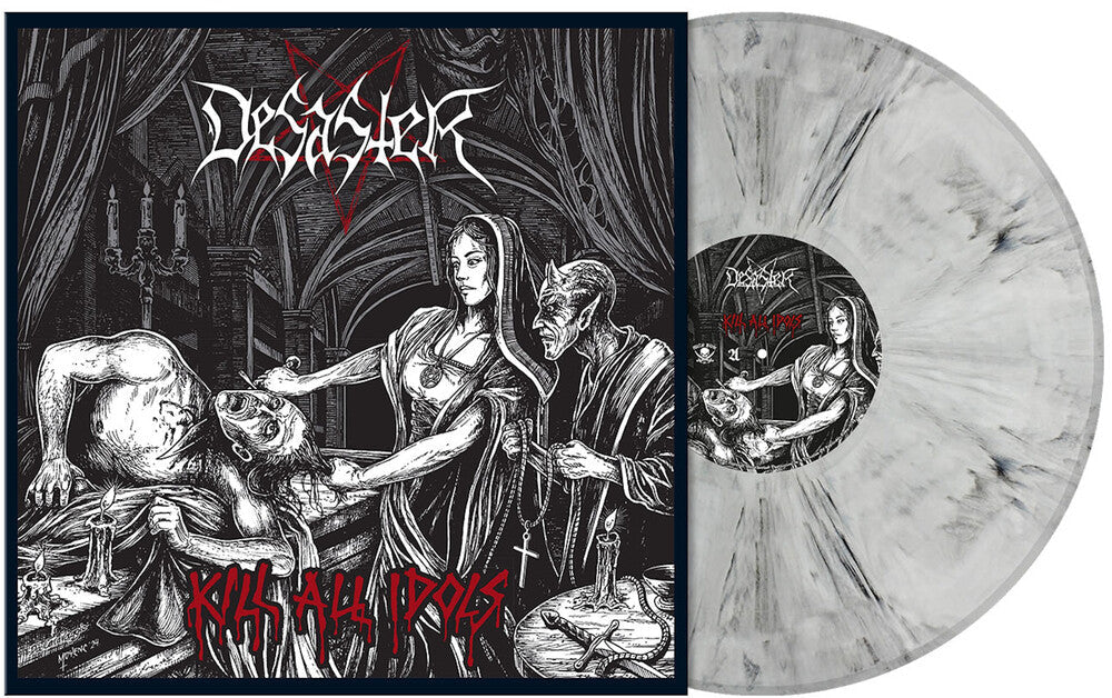 Desaster - Kill All Idols [White with Black Smoke Colored Vinyl] [New Vinyl]