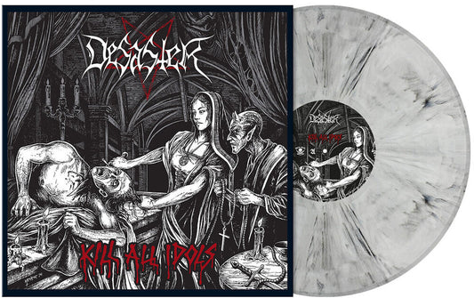 Desaster - Kill All Idols [White with Black Smoke Colored Vinyl] [New Vinyl]