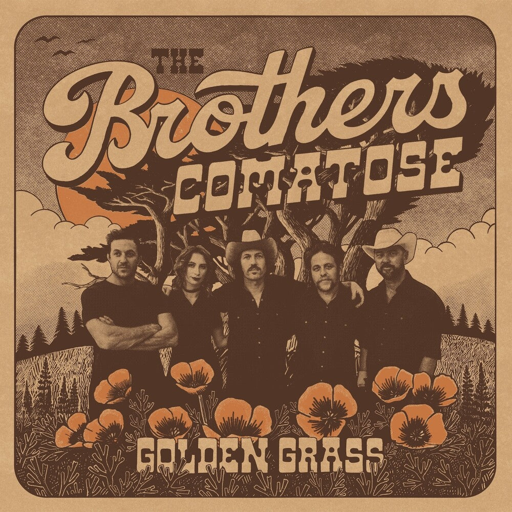 Brothers Comatose - Golden Grass - Splattered Orange & Blue [Colored Vinyl] [New Vinyl]