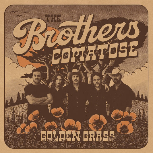 Brothers Comatose - Golden Grass - Splattered Orange & Blue [Colored Vinyl] [New Vinyl]
