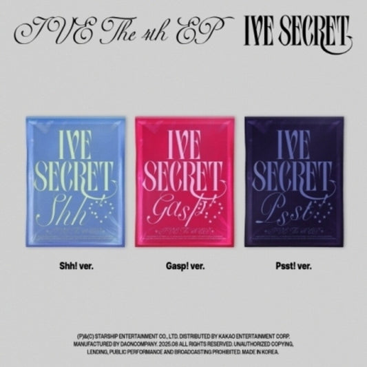 IVE - Ive Secret - Random Cover (Phob) (Phot) (Asia) [CD] [New CD]