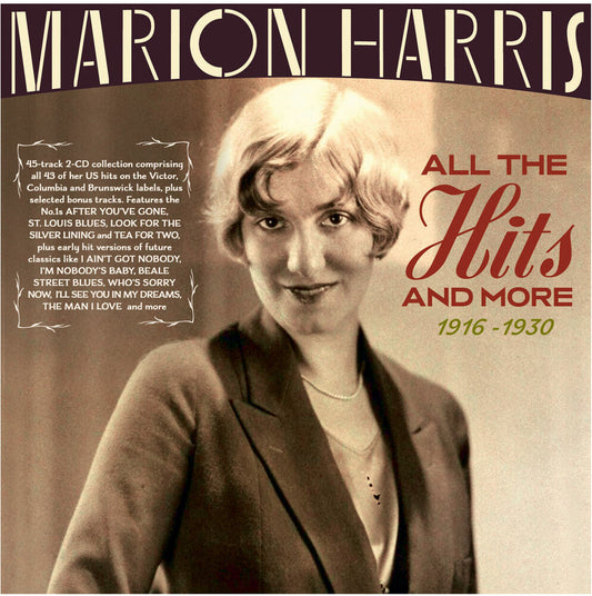 Marion Harris - All The Hits And More 1916-1930 [CD] [New CD]