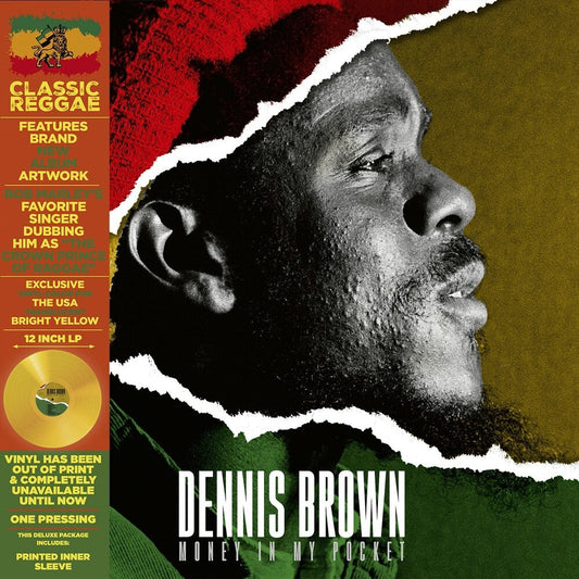 Dennis Brown - Money In My Pocket [Deluxe Yellow Colored Vinyl] (Remastered) [New Vinyl]