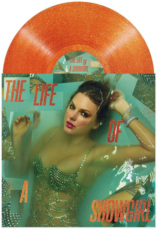 Taylor Swift - The Life of a Showgirl [Sweat and Vanilla Perfume Portofino Orange Glitter Vinyl] Vinyl Record [New]