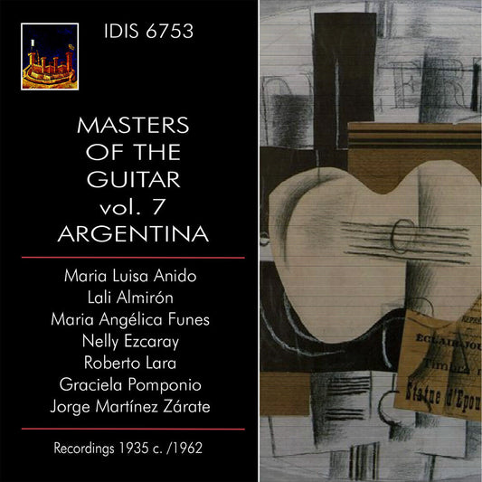 Maria Anido  Luisa - Master Of The Guitar Vol. 7 - Argentina [CD] [New CD]