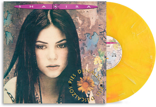 Shakira - Pies Descalzos (30th Anniversary) [Yellow with Red Swirl Marble Colored Vinyl] Vinyl Record [New]