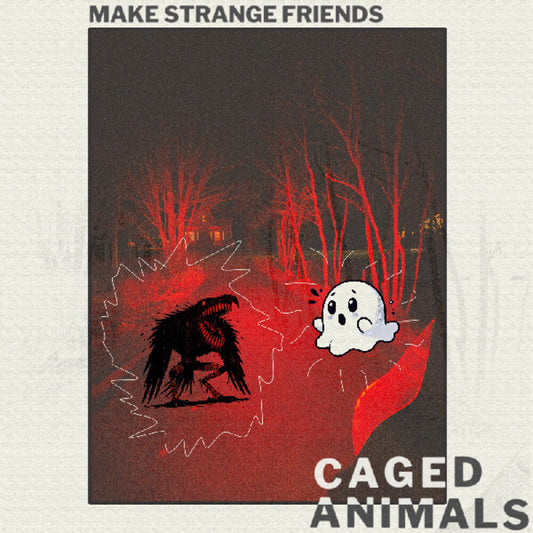 Caged Animals - Make Strange Friends [Clear Vinyl] (Red) [Download Included] [New Vinyl]