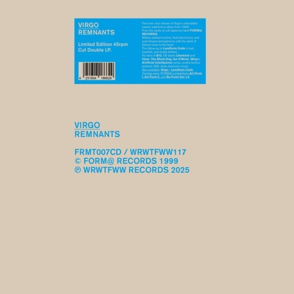 Virgo - Remnants [LP] [New Vinyl]