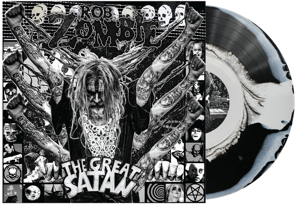 Rob Zombie - The Great Satan [Indie Exclusive Black and White Swirl Vinyl] [New Vinyl]