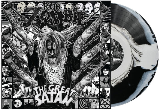 Rob Zombie - The Great Satan [Indie Exclusive Black and White Swirl Vinyl] [New Vinyl]