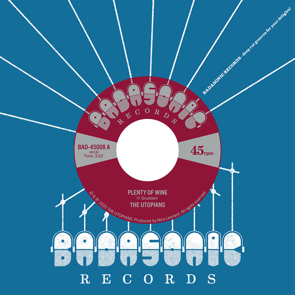The Utopians - Plenty Of Wine [7" Vinyl] [New Vinyl]