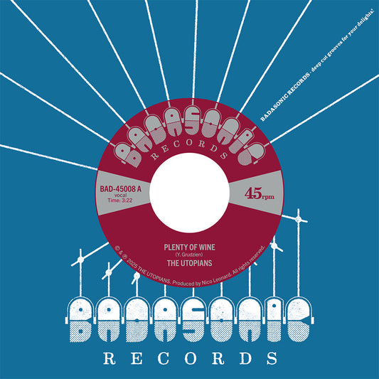 The Utopians - Plenty Of Wine [7" Vinyl] [New Vinyl]