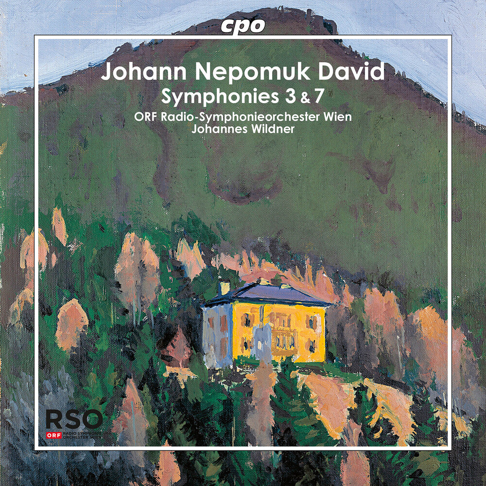 Orf Radio-Symphonieorchester Wien - Johann Nepomuk David: Symphonies 3 & 7 [CD] [New CD]