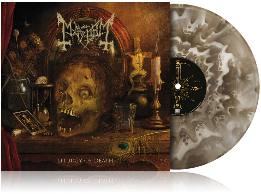 Mayhem - Liturgy Of Death [Indie Exclusive Black Ice Ghost Colored Vinyl & LP-Booklet] [New Vinyl]