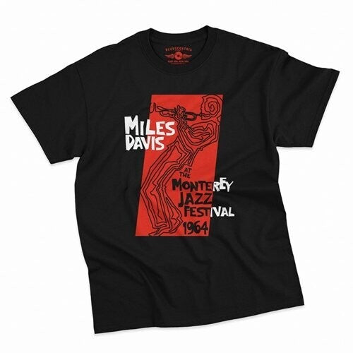 Miles Davis Mont Jazz Fest 1964 Shirt Black Medium - Miles Davis Mont Jazz Fest 1964 Shirt Black Medium - Apparel