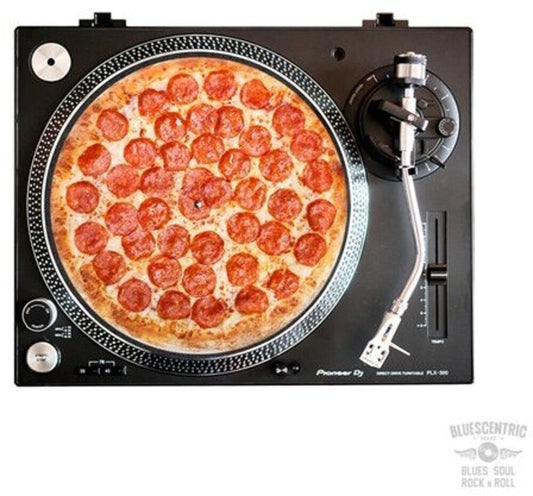 Pepperoni Pizza Graphic Turntable Slip Mat - Pepperoni Pizza Graphic Turntable Slip Mat [Vinyl Accessories]