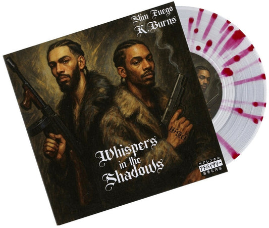 Slim Fuego / K Burns - Whispers In The Shadows [Clear Vinyl] (Ep) (Red) (Spla) [New Vinyl]