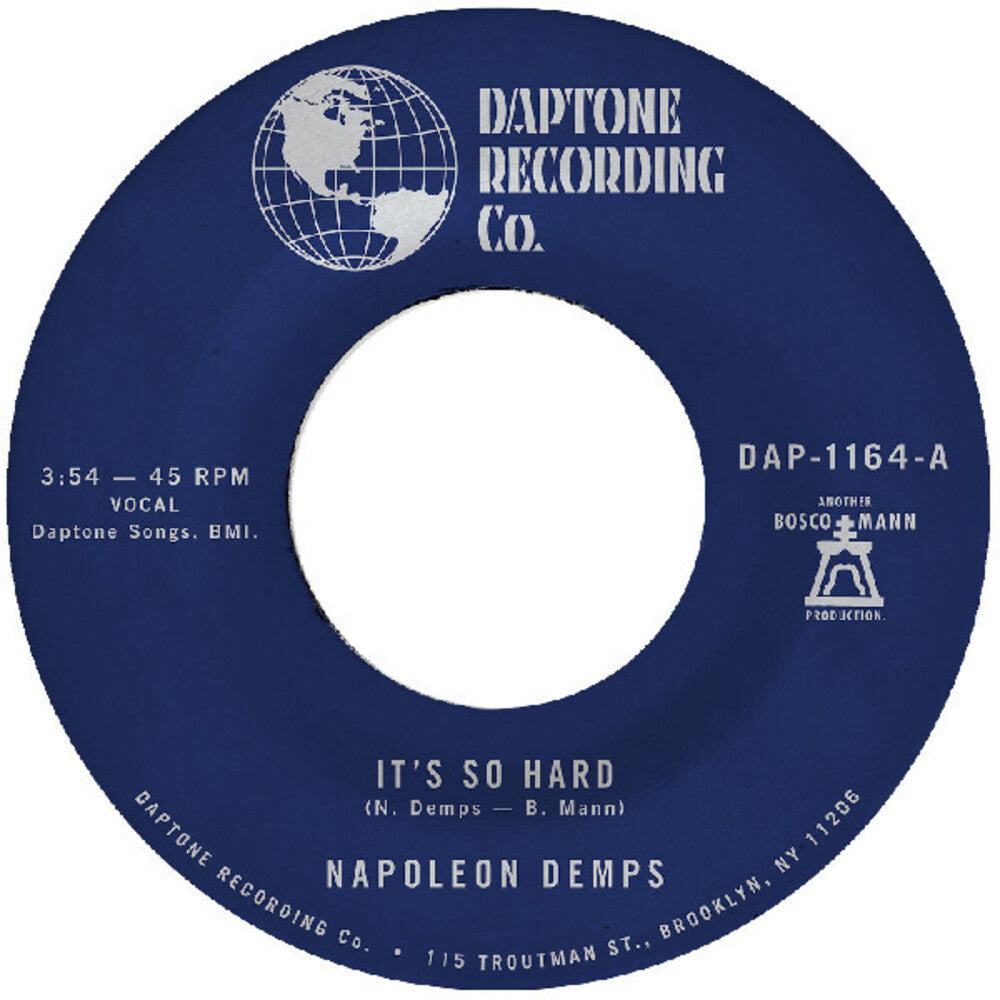 Napoleon Demps - It's So Hard B/W It's So Hard (Part Two) [7" Vinyl] [New Vinyl]