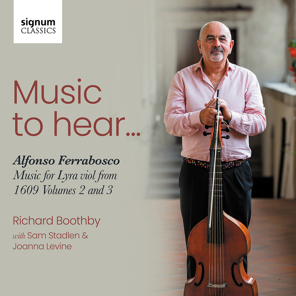 Richard Boothby - Music To Hear - Alfonso Ferrabosco Music For Lyra [CD] [New CD]