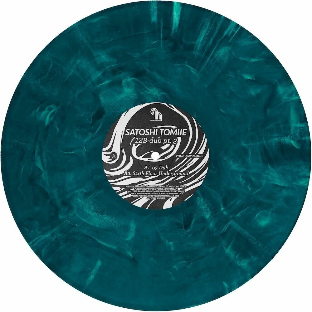 Satoshi Tomiie - 12b-Dub Part 3 [Colored Vinyl] (Ep) (Teal) [New Vinyl]