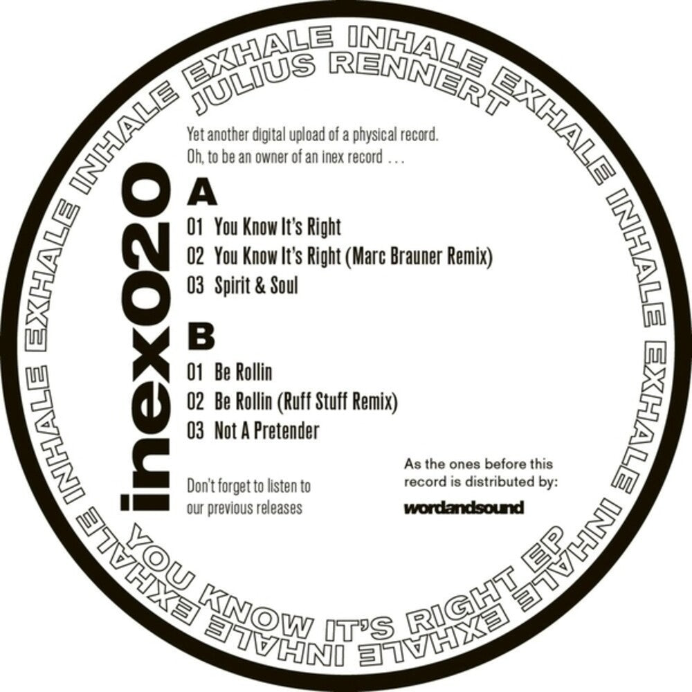 Julius Rennert - You Know It's Right (Ep) [12" Vinyl]